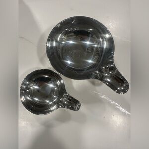 CB2 Stainless Steel Bowls - Silver Finish